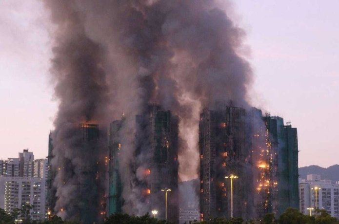 El incendio fue calificado como de nivel 4.