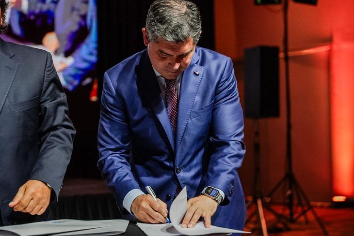 Marcelo Orrego, governor of San Juan. Marcelo Orrego, governor of San Juan.