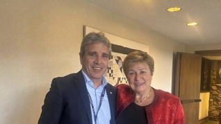 Luis Caputo se reunió con Kristalina Georgieva en EEUU.