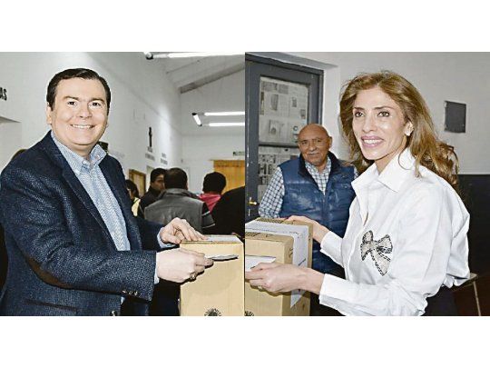 Apoyo. El gobernador Zamora y su esposa Ledesma Abdala (exmandataria y actual diputada nacional) participaron activamente en la campaña y ayer respaldaron a los candidatos del Frente Cívico durante la elección.