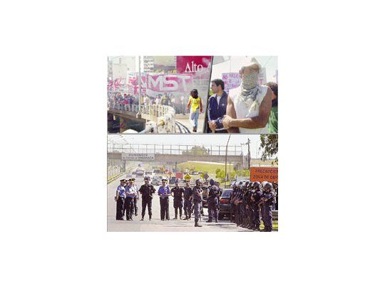 Paro piquetero ayer sin violencia y organizado