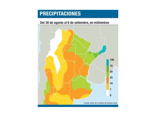 Volvieron las lluvias, pero la sequía termina en octubre