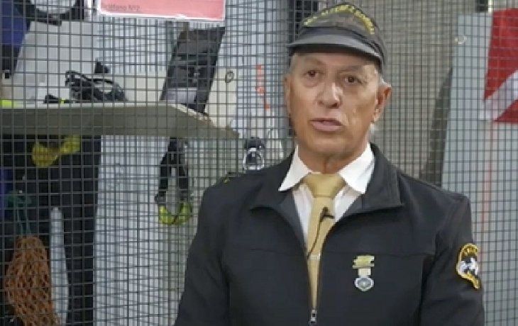 Adalberto Ferlito además de ser socio fundador fue durante tres años presidente de la Asociación de Ex Combatientes de Ushuaia.
