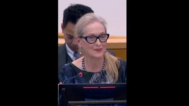 La actriz Meryl Streep habló ante las Naciones Unidas en defensa de las mujeres afganas.&nbsp;