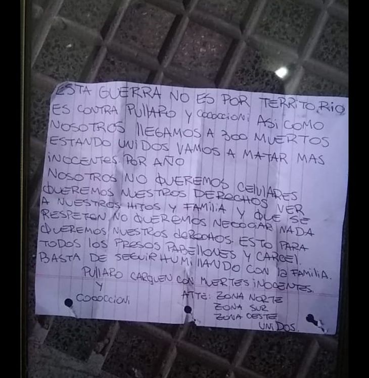 Asesinaron a un hombre en Rosario y dejaron una nota con amenazas al  gobernador Maximiliano Pullaro: Vamos a matar más inocentes