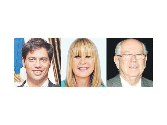 Axel Kicillof, Aída Ayala y Carlos Corach