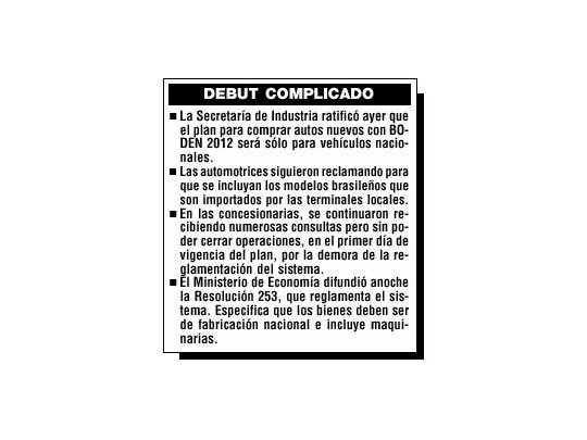 Confirman compra con bonos sólo para los autos nacionales