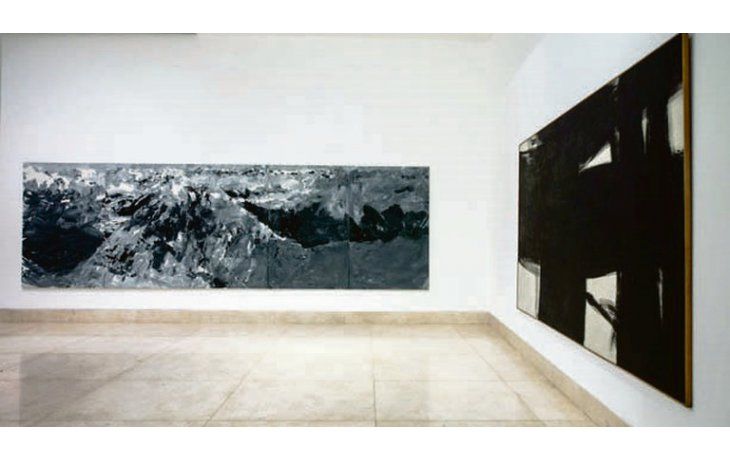 ámbito.com | Vanguardias. Obras de Kenneth Kemble y del alemán Gerhard Richter, en una de las salas. La exposición comprende 500 obras de 100 artistas diferentes de 36 colecciones privadas y públicas.