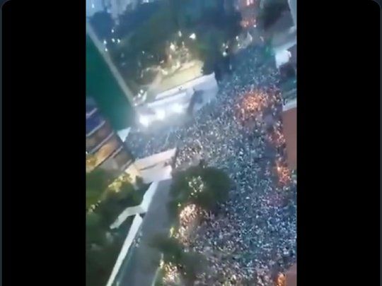 La multitud de los hinchas de Palmeiras en las calles de San Pablo a pesar del coronavirus