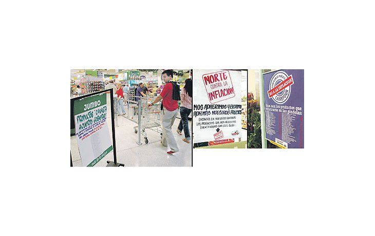 Los supermercados amanecieron ayer con carteles promocionando la rebaja de 50 productos, en línea con el acuerdo alcanzado con el gobierno. Prometieron en sus pizarras extender la oferta a mediados de semana.