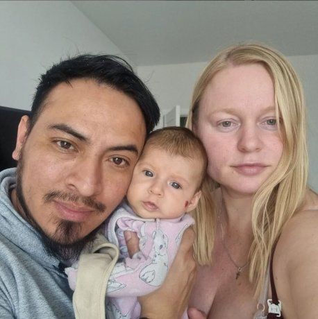 Emmanuel Vilte with his family. Emmanuel Vilte with his family.