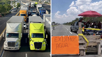 Bloqueo genera caos total en carretera 57 en Santa Rosa Jáuregui.