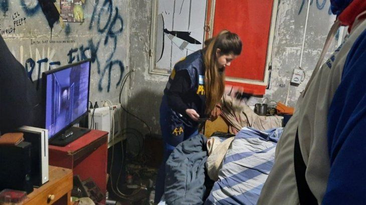 Cuarto del joven detenido.