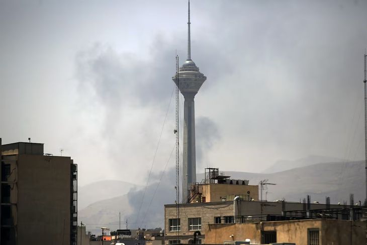 Israel attacked Iran's TV. Israel attacked Iran's TV.