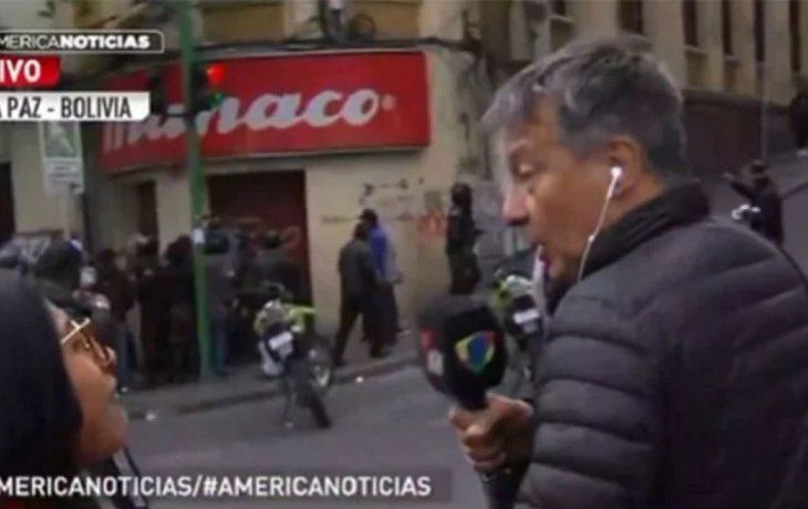 La prensa es agredida en las calles de Bolivia.&nbsp;