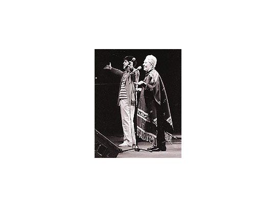 Chavela y Almodóvar.