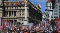 Se reforzó con presencia policial el ingreso al edificio.&nbsp;