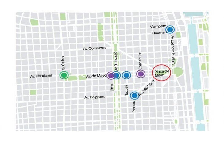 Diferentes organizaciones se concentrarán en varios puntos del centro porteño