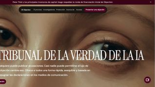 Qué es Objection AI, el proyecto impulsado por Peter Thiel. Qué es Objection AI, el proyecto impulsado por Peter Thiel.