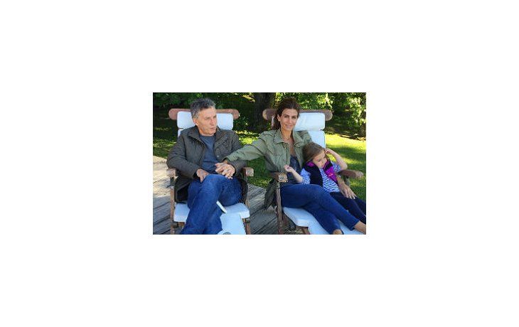Macri, junto a su familia en Villa La Angostura.