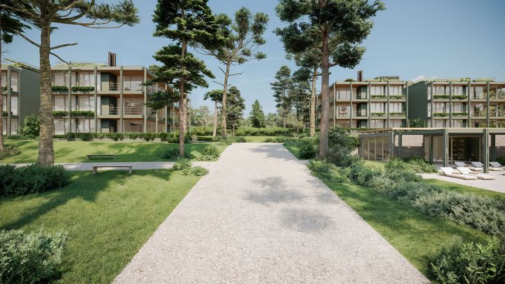 Render del proyecto Faro Seaside Residences, desarrollo residencial de baja densidad en José Ignacio, construido por CRIBA, con foco en naturaleza, diseño y vida todo el año Render del proyecto Faro Seaside Residences, desarrollo residencial de baja densidad en José Ignacio, construido por CRIBA, con foco en naturaleza, diseño y vida todo el año