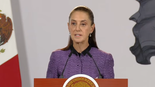 Claudia Sheinbaum en la Mañanera del Pueblo.&nbsp;