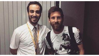 Messi arribó al país.