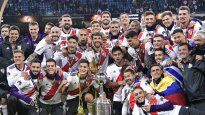 River festeja el quinto aniversario de la victoria ante Boca en Madrid.&nbsp;
