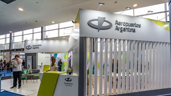 El stand de Aeropuertos Argentina en la Feria Internacional de Turismo (FIT) de este año.