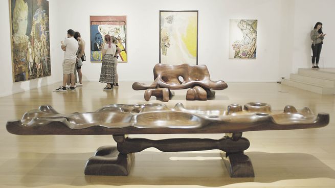 Jorge Michel. Los bancos diseñados por el escultor que hoy están en la colección del Malba.