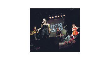 On stage
