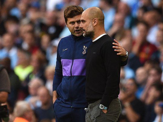 Mauricio Pochettino está en desventaja en el historial con Josep Guardiola.