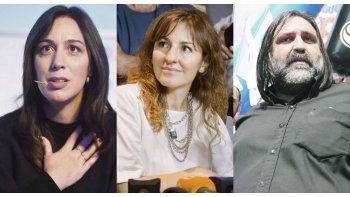 María Eugenia Vidal, Soledad Acuña y Roberto Baradel.