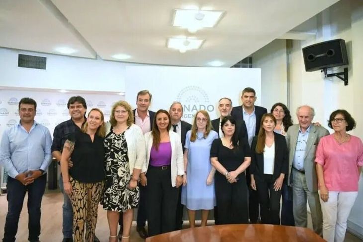 El bloque interparlamentario de patagónicos que integran Unión por la Patria. El bloque interparlamentario de patagónicos que integran Unión por la Patria.