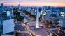 La IA imaginó al Obelisco como nunca antes se lo habia visto.