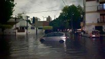 Las calles de La Plata quedaron bajo el agua