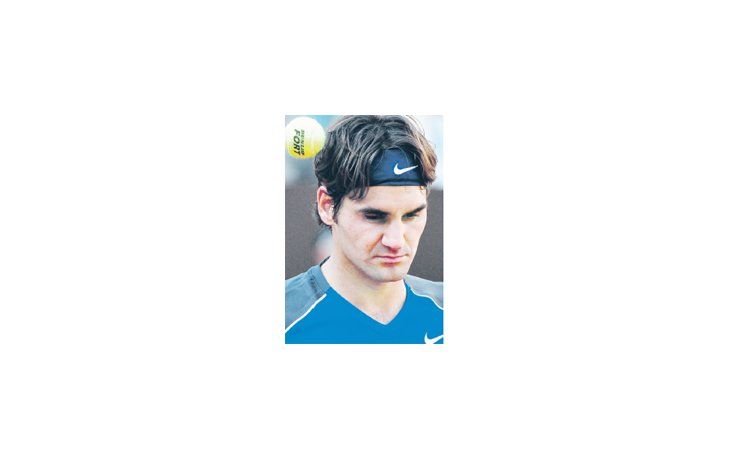 La desilusión en el rostro de Roger Federer. El suizo quedó eliminado en Roma.
