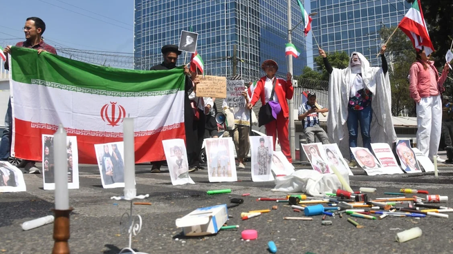 En CDMX hubo protestas a favor de Irán días atrás.