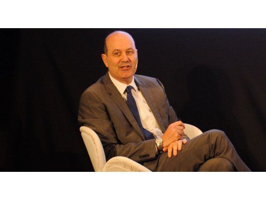 El presidente del Banco Central, Federico Sturzenegger, durante su disertación (foto: BCRA).