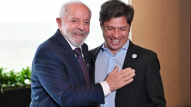 Lula da Silva y Axel Kicillof se reunieron este martes.