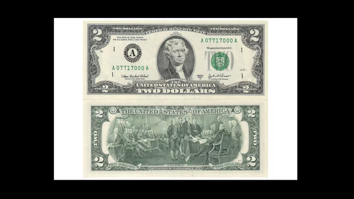 The two -dollar ticket that could use a fortune if it meets the indicated characteristics. The two -dollar ticket that could use a fortune if it meets the indicated characteristics.