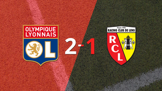 olympique lyon derroto 2-1 en casa a lens