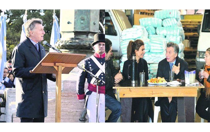 ámbito.com | Visitas. Mauricio Macri ayer en Rosario cerró el acto del Día de la Bandera con un discurso  en el que resaltó la figura de Manuel Belgrano. Después fue a visitar a una vecina que le había enviado una carta pidiéndole ayuda para su pequeña empresa de tran