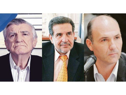 José Luis Gioja, Luis Beder Herrera y Guillermo Carmona