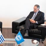 Yamandú Orsi recibió a Kristalina Georgieva en Torre Ejecutiva.