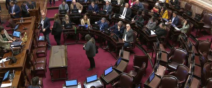 El peronismo no alcanzó el quórum en el Senado el pasado jueves.