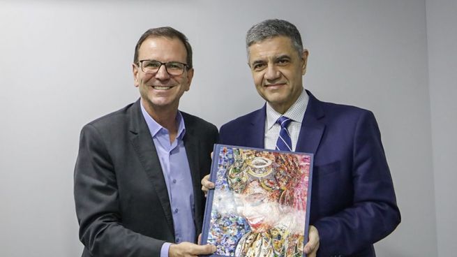 Jorge Macri junto al prefeito de Río de Janeiro, Eduardo Paes.&nbsp;
