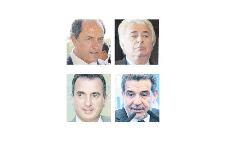 Daniel Scioli, José Manuel de la Sota, Francisco “Paco” Pérez, Luis Beder Herrera