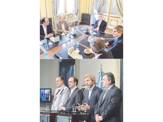 Cumbre de la alianza de Gobierno: Mauricio Macri recibió a José Corral, presidente de la UCR, junto Ernesto Sanz y Marcos Peña, y la conducción del radicalismo.Más tarde Corral, junto a Rogelio Frigerio; Mario Negri, presidente del bloque UCR de Diputados, y Ángel Rozas, de la bancada del Senado, explicaron en público el apoyo al nombramiento en comisión de los dos jueces para la Corte Suprema.