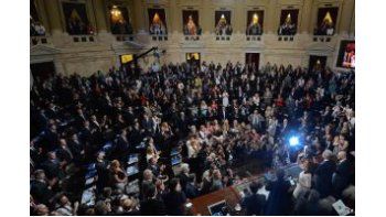 Cristina de Kirchner ante la Asamblea Legislativa.